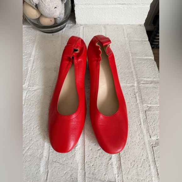 EVERLANE Pump Heel In Narrow Fit Coral Red Size 10.5  NWT - Picture 2 of 8